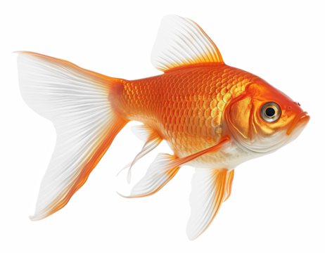 Goldfish Isolated on transparent background png file