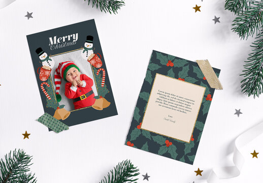Minimal Illustration Christmas Card