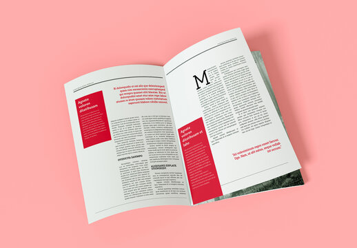 Open Magazine Mockup