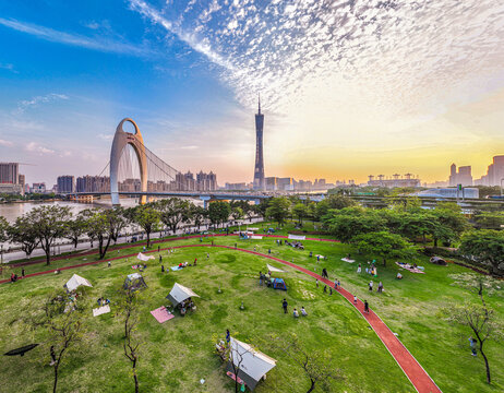 Guangzhou city, guangdong province, building scenery