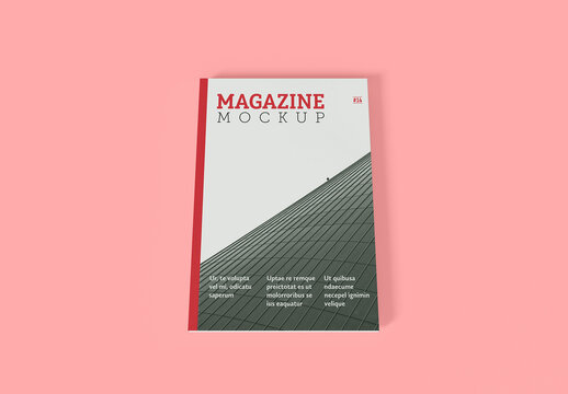 Top View Magazine Mockup