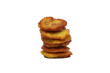 PNG, potato pancakes, isolated on white background