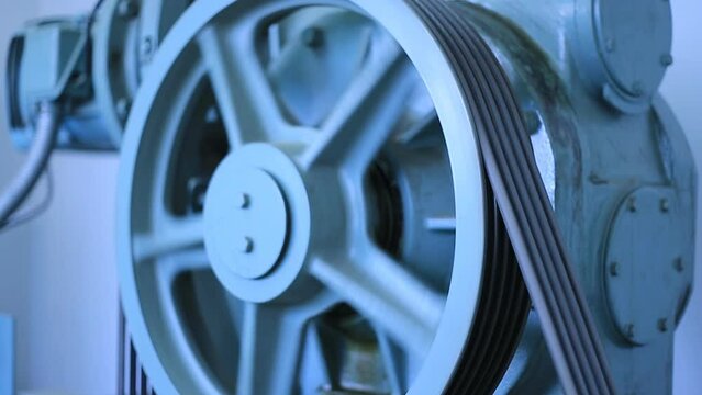 Maintenance of elevator shafts Cable control. Elevator transport