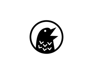 Crow head logo