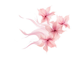 Obraz na płótnie Canvas A whirlwind with pink flower petals