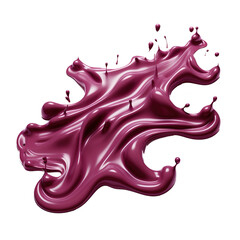 Splashes of burgundy paint