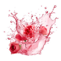A whirlwind with pink flower petals