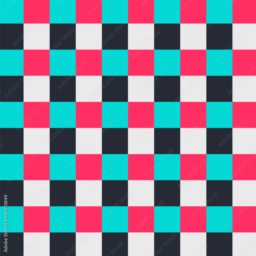 Wall mural checkered seamless pattern.geometric graphic repeat pattern.abstract vector illustration texture bac