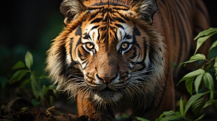 Fototapeta premium Wild tiger roaming in nature