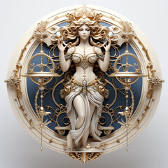 3d cartoon zodiac libra