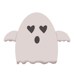 cute ghost in halloween