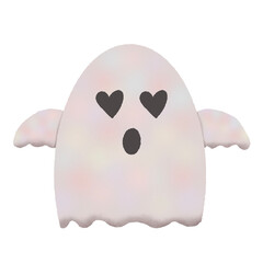 cute ghost in halloween