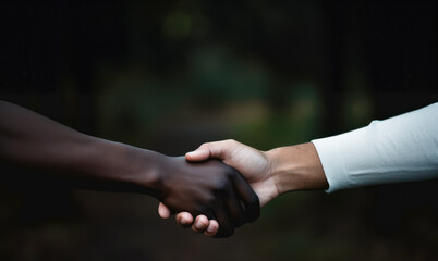 Handshake for the international peace day