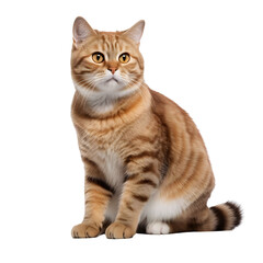 Obraz premium Short hair cat (transparent background)