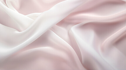 Delicate pastel white silk fabric texture background