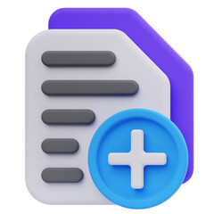 Obraz premium new file 3d icon design