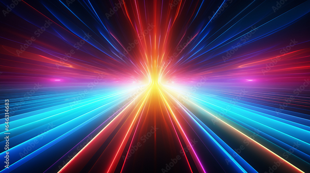 Poster abstract background with rays