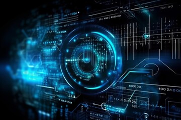 Futuristic style modern design stock chart