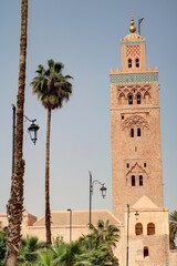 Fototapeta na wymiar mosquée de la Koutoubia à Marrakech