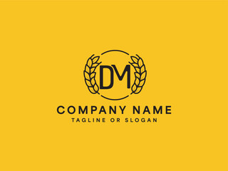 DM Initial Logo Template Vector Illustration Editable File