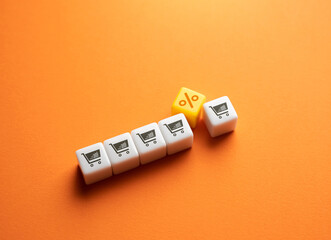 Discounts on purchases. Shopping and trade. Favorable offers, customer loyalty program. Season of...