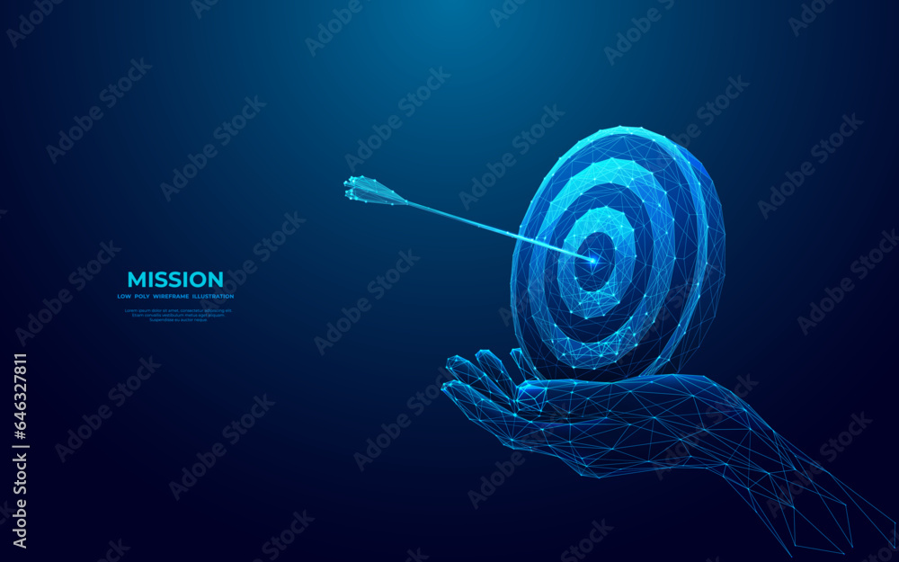 Aufkleber abstract businessman or businesswoman holding a target dartboard with a bow arrow in a bullseye. dig