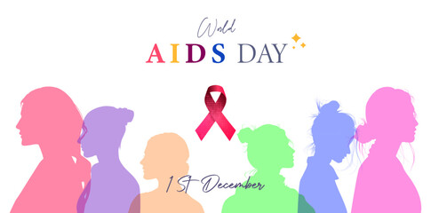 world aids day, 1 december. Prevent AIDS. background design with aids awareness and prevention concept, red ribbon symbol. care about public health