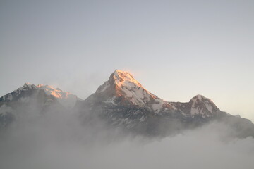 sunrise in the mountains