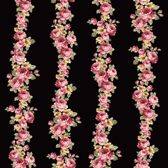 Beautiful rose pattern perfect for textile design,