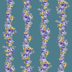 Beautiful rose pattern perfect for textile design,