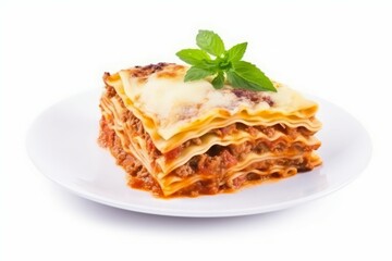 Beef lasagne food. Generate Ai