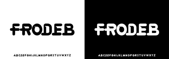 Modern Bold Font. Typography urban style alphabet fonts for fashion, sport, technology, digital, movie, logo design, vector illustration