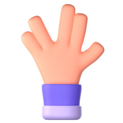 weird hand gesture 3d icon