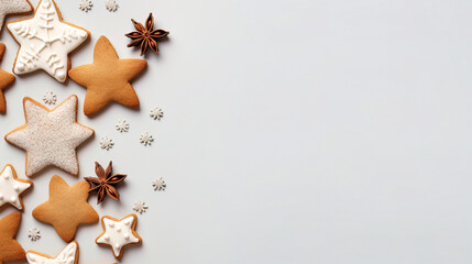 a minimalist Christmas  background with copy space