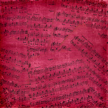Abstract background with the music notes
