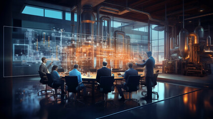 industries workflows and business process in business meeting