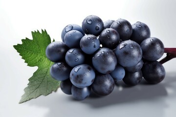 Dark blue grape fruit. Generate Ai