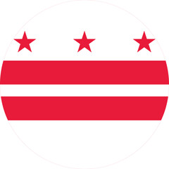 Circle badge flag of District of Columbia