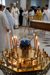 Holy Trinity Russian orthodox cathedral, Paris. Funeral.