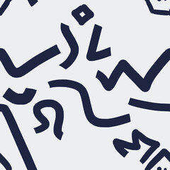 seamless hand-drawn illustration of an background