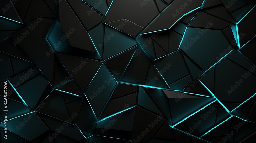 Poster black and blue metal background