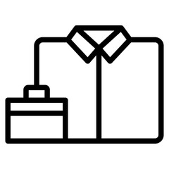 businessman shirt line 