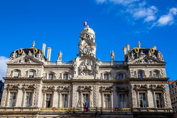 Fototapeta na wymiar Lyon city hall, France.