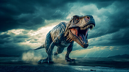 tyrannosaurus rex dinosaur. Generative Ai