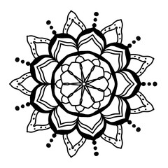 Mandala pictures are used for coloring and meditation for children and adults.