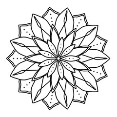 Mandala pictures are used for coloring and meditation for children and adults.