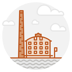 Naklejka premium Lahti Harbour. Landmark building of Lahti, the 9th largest city of Finland
