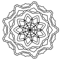 Mandala pictures are used for coloring and meditation for children and adults.