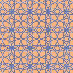 Vector. Seamless mediterranean geometric pattern, ornamental swatches. Talavera template. Portuguese Azulejo. Turkish decoration. Moroccan mosaic. Spanish porcelain. Ceramic dishes, folk ornament.