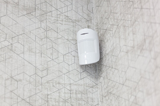 Infrared motion detector for internal alarm.